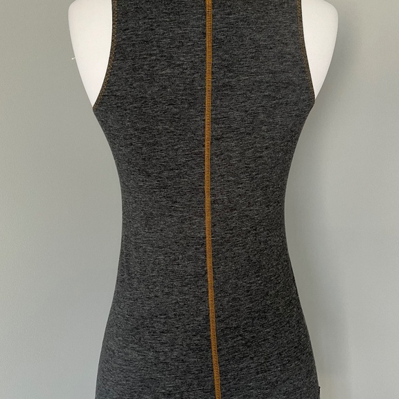 Diesel Lingerie Underwear Loung Pajama Cotton blend Gray Logo Lace Trim Tank Top - Picture 6 of 14